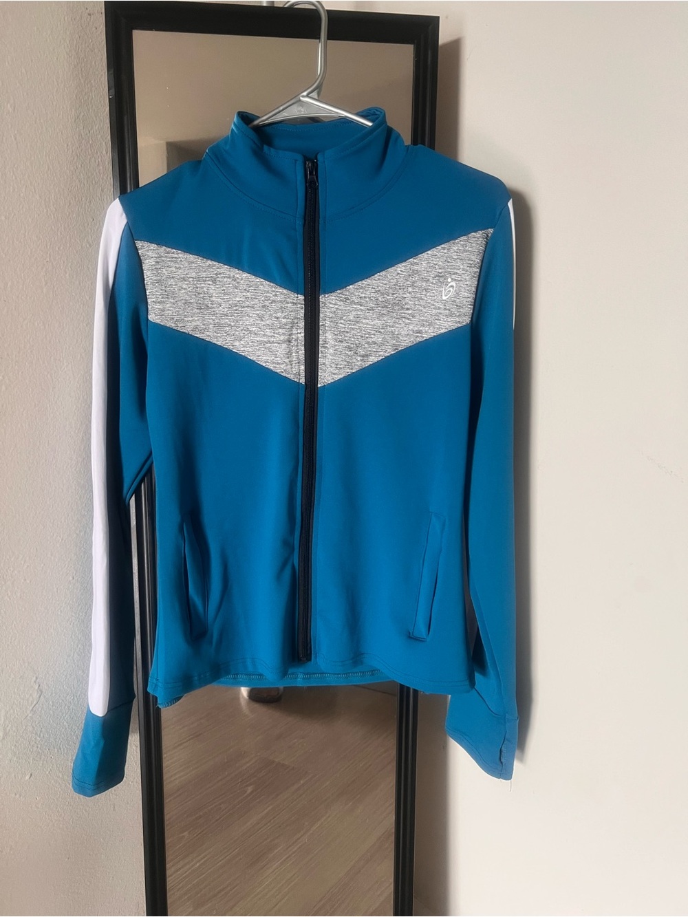 Blue Zip-Front Women's Performance Jacket
